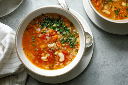 Image for Hearty Quinoa and White Bean Soup