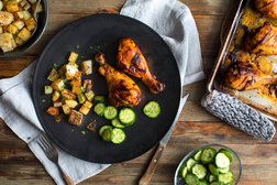 Image for Sheet-Pan Paprika Chicken With Potatoes and Turnips