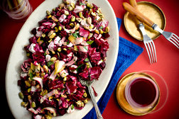 Image for Beet and Radicchio Salad With Goat Cheese and Pistachios