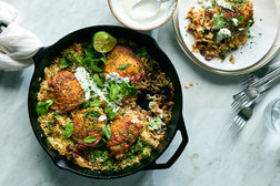 Image for Skillet Chicken With Cumin, Paprika and Mint