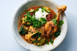 Image for Braised Chicken With Rosemary, Chickpeas and Salted Lemon