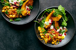 Image for Roasted Squash With Turmeric-Ginger Chickpeas