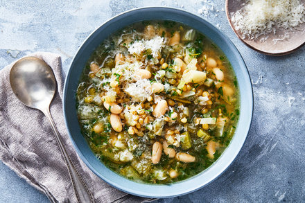 Image for Slow-Cooker White Bean Parmesan Soup