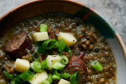 Image for Lentil Soup With Smoked Sausage and Apples