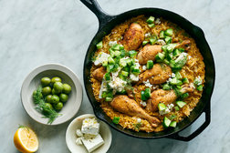 Image for Skillet Chicken With Orzo, Dill and Feta