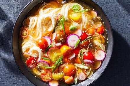 Cold Noodles With Tomatoes