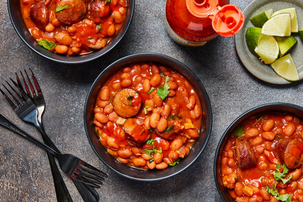 Image for Slow-Cooker Baked Beans With Chorizo and Lime