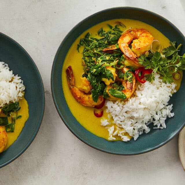 Ginger-Garlic Shrimp With Coconut Milk