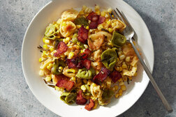 Image for Skillet Tortellini With Corn and Crispy Rosemary