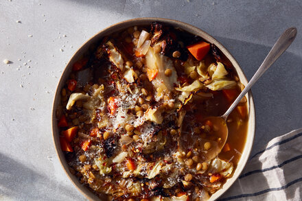 Image for Charred Cabbage and Lentil Soup