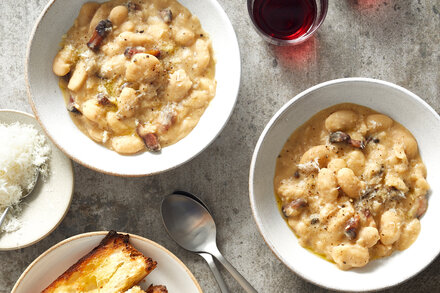 Image for Slow-Cooker Butter Beans With Pecorino and Pancetta 