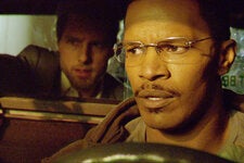 Tom Cruise, left, and Jamie Foxx in “Collateral.”