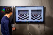 Dario Amodei demonstrates how the use of simple video games can be used to train the A.I. bots.