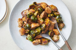 Image for Sticky Chicken and Brussels Sprouts Stir-Fry