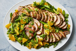 Image for Jalapeño-Orange Pork Tenderloin With Snap Peas