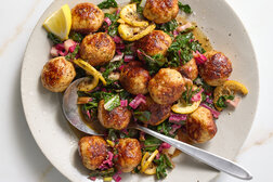 Image for One-Pot Chicken Meatballs With Greens 