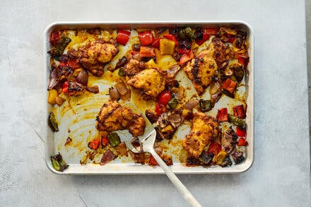 Sheet-Pan Chicken Tikka Thighs 