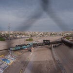 The border between El Paso, Texas, and Ciudad Juárez, Mexico. The number of illegal border crossings has hovered around 3,000 per day.