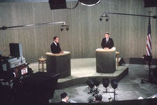 The last time that both major party candidates appeared on a closed set was in 1960, for a debate between Richard M. Nixon and John F. Kennedy.