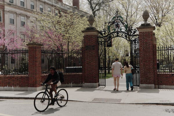 Harvard’s campus in Cambridge, Mass. 