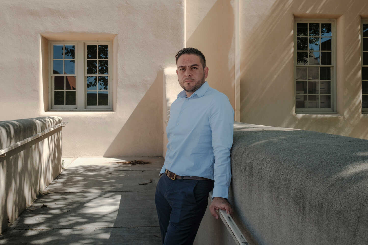 Representative Gabriel Vasquez, Democrat of New Mexico, is one of several Latino Democrats emphasizing abortion rights in their electoral campaigns this fall.