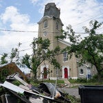 In Rome, N.Y., the buildings damaged by a tornado that touched down on Tuesday included two churches, one of which was among the oldest buildings in town.