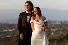 Lauren Garroni and Paul Glover were married on July 13 at the Mulholland Tennis Club in Los Angeles.