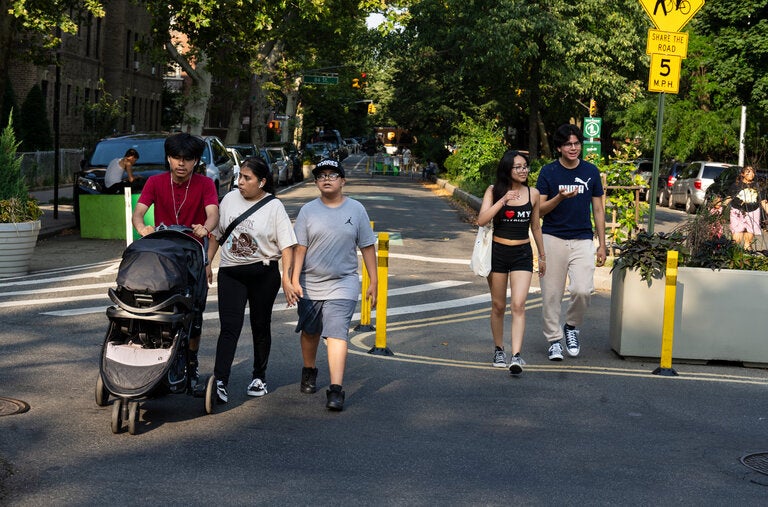 During the day, 34th Avenue is for pedestrians and cyclists.