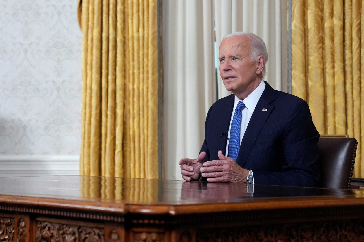 “Nothing can come in the way of democracy,” Mr. Biden said. “And that includes personal ambition.”