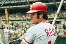 During his career, Pete Rose won three World Series, three batting titles and made 17 All-Star Games, but was later banned from baseball for betting on games.