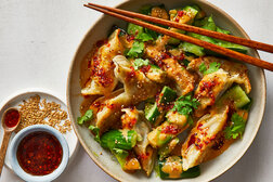 Image for Dumpling and Smashed Cucumber Salad With Peanut Sauce 