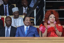 President Paul Biya of Cameroon with his wife, Chantal Biya, in Yaoundé, the capital, in May. At 91, Mr. Biya is the world’s oldest leader.