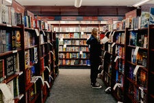 Checking out the fiction shelves at Vroman’s, a longstanding bookstore in Pasadena, Calif.