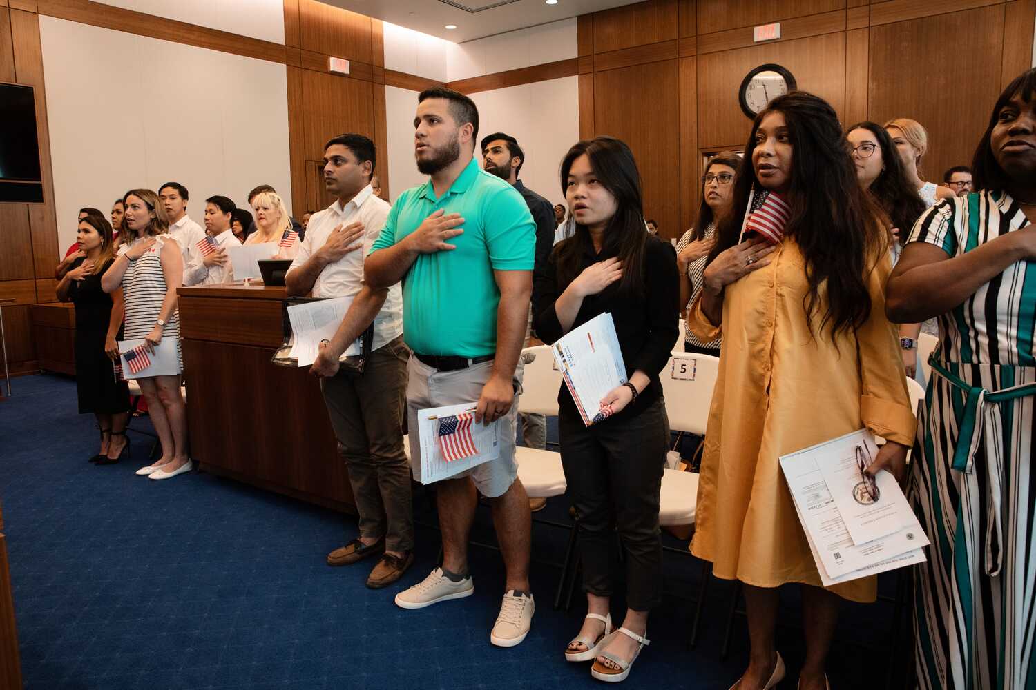 “People like me want to vote in the election,” Gladis Brown said at her naturalization ceremony in Savannah, Ga.