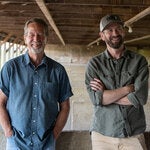 Rand Faaborg, left, and his son Tanner. The younger Mr. Faaborg hopes the family farm’s conversion will serve as a blueprint to help other farmers.