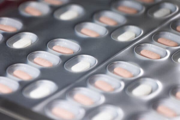 A tray of Paxlovid tablets.