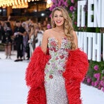 Blake Lively at the London premiere of “It Ends With Us.” 