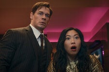 John Cena and Awkwafina in “Jackpot!”