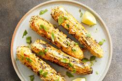 Image for Charcoal-Grilled Corn With Honeyed Goat Cheese