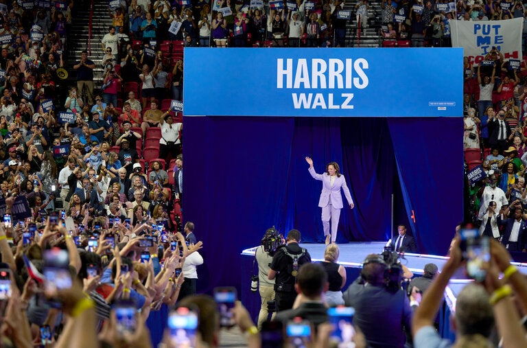 Kamala Harris in Las Vegas last week.