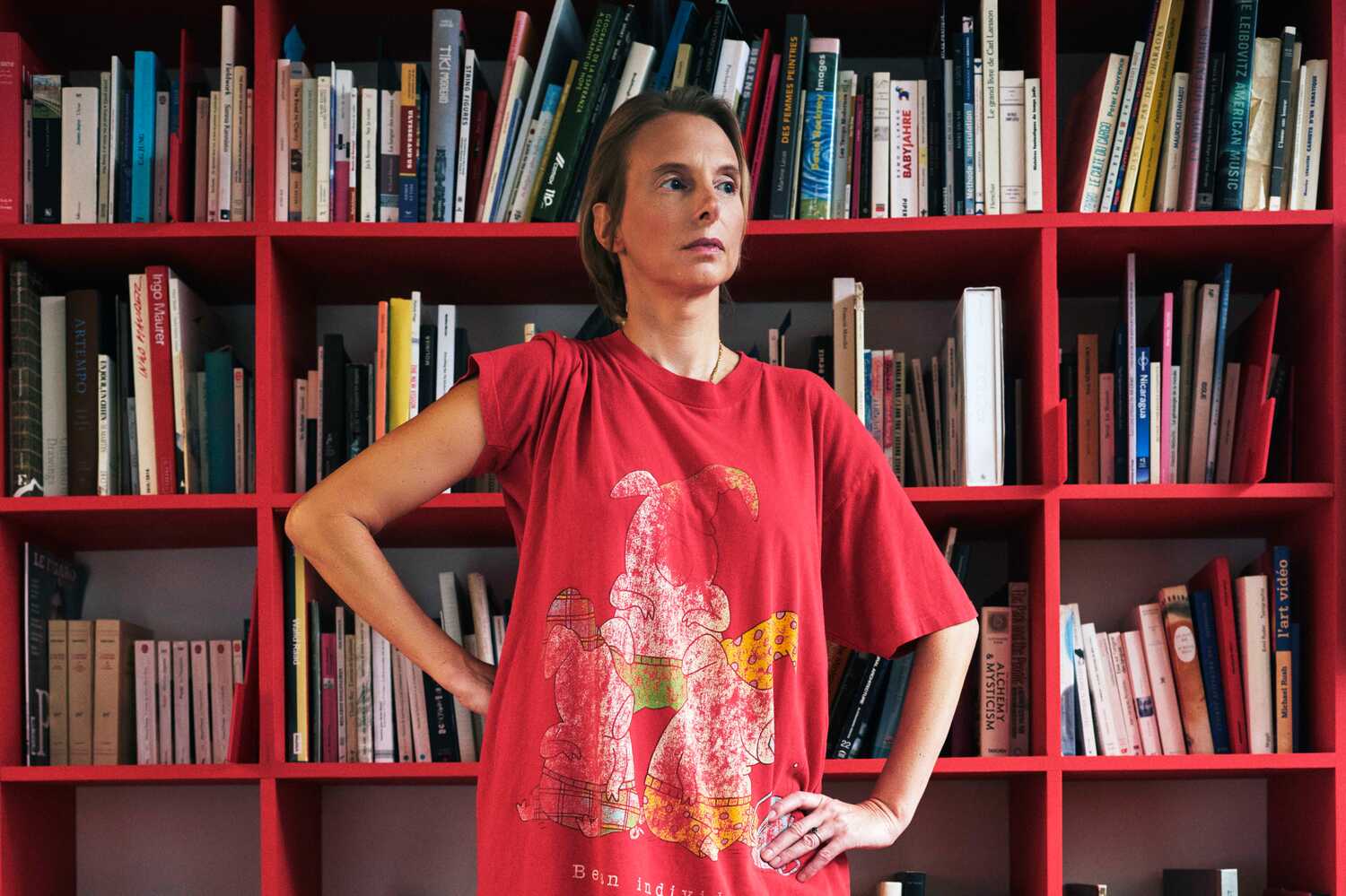 Camille Henrot in her Flatiron district studio in Manhattan on May 16, 2024.