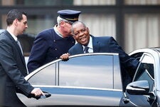 Issa Hayatou in 2016. He led the Confederation of African Football for nearly 30 years.