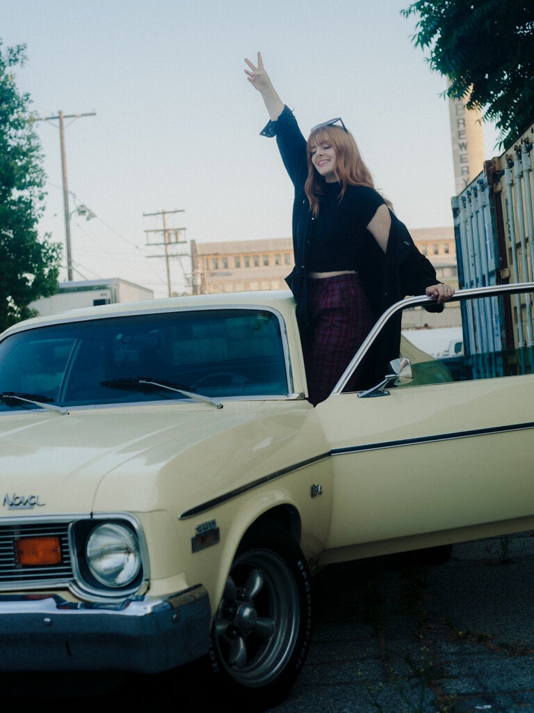 The dancer Sarah McCreanor, photographed in Los Angeles. “I look at, like, a video of a hydraulic press crushing something, and I see choreography,” she said.