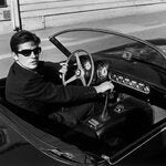 Alain Delon en California en 1964 durante el rodaje de la película “El último homicidio”.