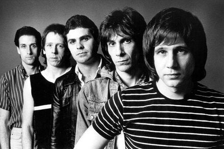 Greg Kihn, right, in 1981 with the other members of the Greg Kihn Band. From left: Larry Lynch, Dave Carpenter, Steve Wright and Gary Phillips.