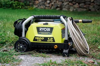 The Ryobi RY1419MTVNM 1900 PSI Electric Pressure Washer, one of our also great picks for best pressure washer.