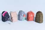 Our five picks for best backpack for college and high school students, shown in a row.